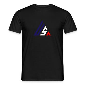 USA - Männer T-Shirt - Schwarz - Vorne - AI Model Male 178 light (178cm)