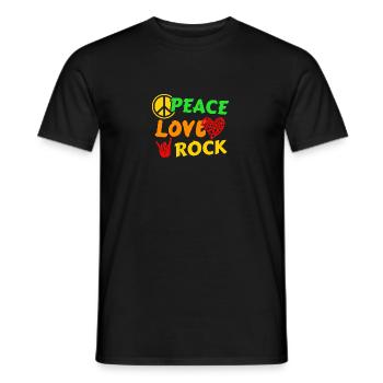 Peace Love Peace Symbol für Liebe Frieden - Männer T-Shirt - Schwarz - Vorne - AI Model Male 178 light (178cm)
