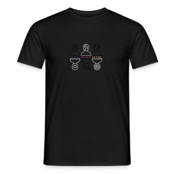 be crazy - be silly - be funny - Männer T-Shirt - Schwarz - Vorne - AI Model Male 178 light (178cm)