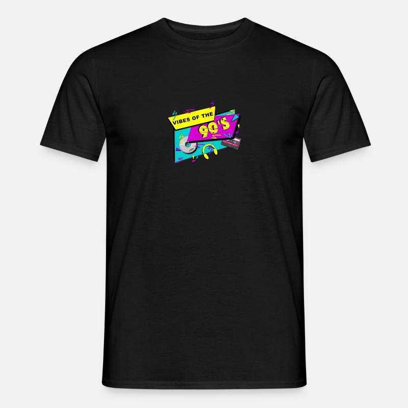 90s vibes - Männer T-Shirt - Schwarz