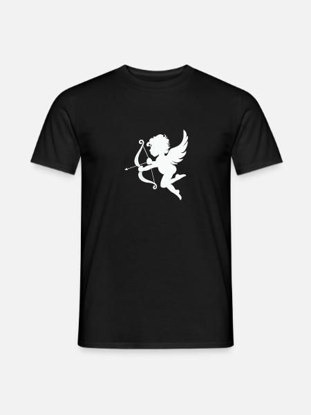 Liebesengel - Männer T-Shirt - Schwarz