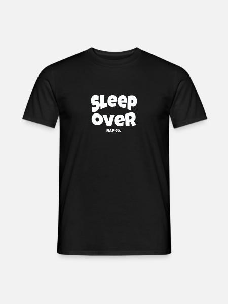 Sleep over - Männer T-Shirt - Schwarz