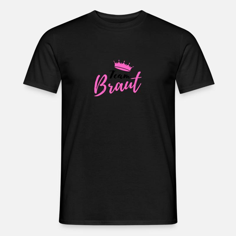 team braut krone - Männer T-Shirt - Schwarz