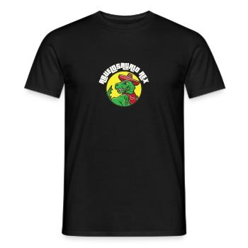 Abuelosaurio Rex I Funny Grandpa T-Rex - Männer T-Shirt - Schwarz - Vorne - AI Model Male 178 light (178cm)
