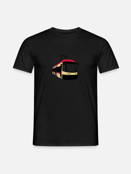 Danziger Straßenbahn - Männer T-Shirt - Schwarz