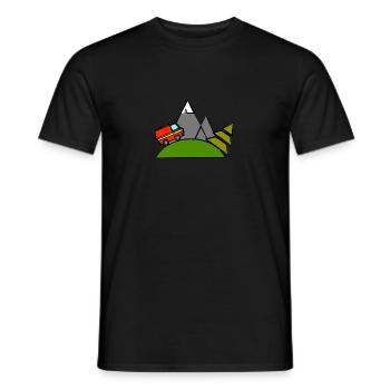 reise - Männer T-Shirt - Schwarz - Vorne - AI Model Male 178 light (178cm)
