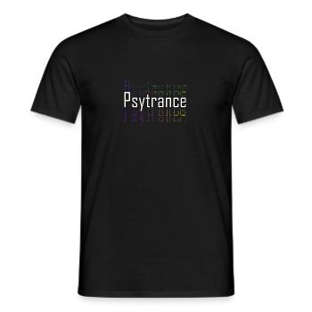 Psytrance - Männer T-Shirt - Schwarz - Vorne - AI Model Male 178 light (178cm)