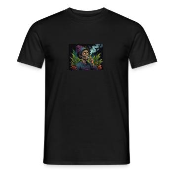 Crazy Man - Men's T-Shirt - black - Front - AI Model Male 178 light (178cm)