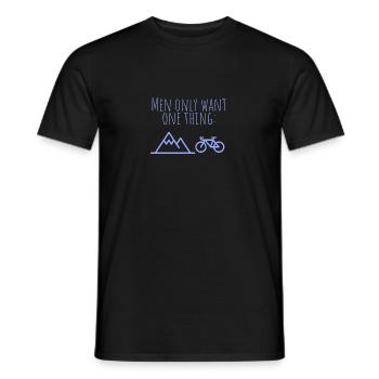 MowoT Fahrrad am Berg - Männer T-Shirt - Schwarz - Vorne - AI Model Male 178 light (178cm)
