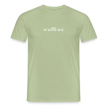 Bath coordinates - Men's T-Shirt - sage - Front - AI Model Male 178 light (178cm)