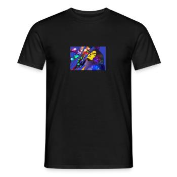 Transverberation - Men's T-Shirt - black - Front - AI Model Male 178 light (178cm)