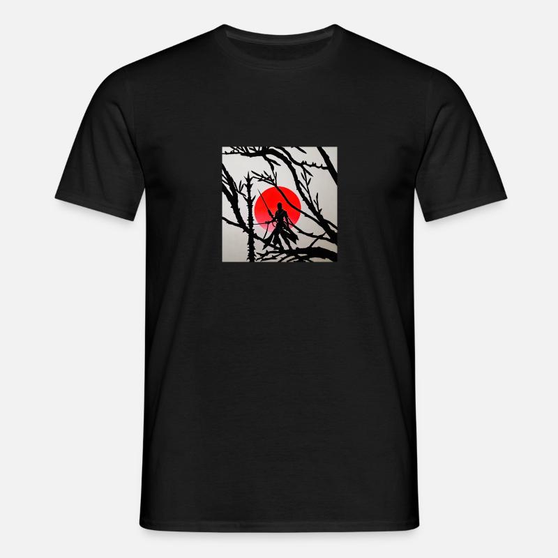 Samurai - Männer T-Shirt - Schwarz