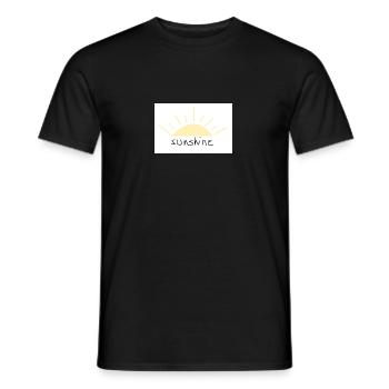 Sunshine - Männer T-Shirt - Schwarz - Vorne - AI Model Male 178 light (178cm)