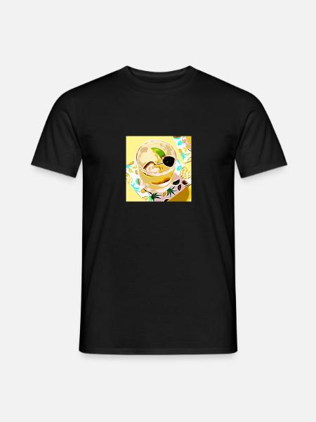 Comic Cocktail - Männer T-Shirt - Schwarz