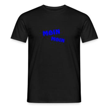 Moin Moin 2022 mit Anker Begrüßung Nordsee Sylt - Männer T-Shirt - Schwarz - Vorne - AI Model Male 178 light (178cm)