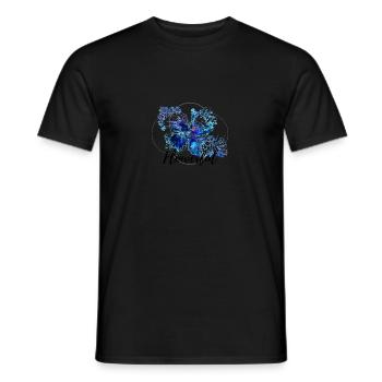 Flowerful Blüte - Männer T-Shirt - Schwarz - Vorne - AI Model Male 178 light (178cm)