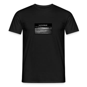 Lumenbeet - Männer T-Shirt - Schwarz - Vorne - AI Model Male 178 light (178cm)