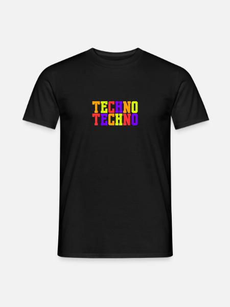 Techno Vibes - Männer T-Shirt - Schwarz