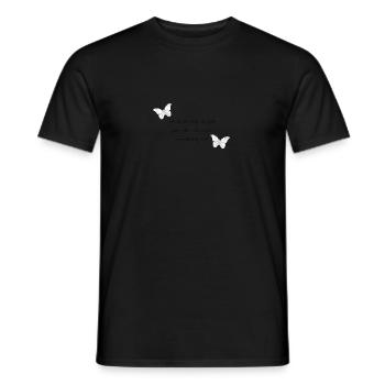 jede Raupe - Schmetterling - Männer T-Shirt - Schwarz - Vorne - AI Model Male 178 light (178cm)