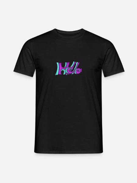 Graffiti style Hello! - Men's T-Shirt - black