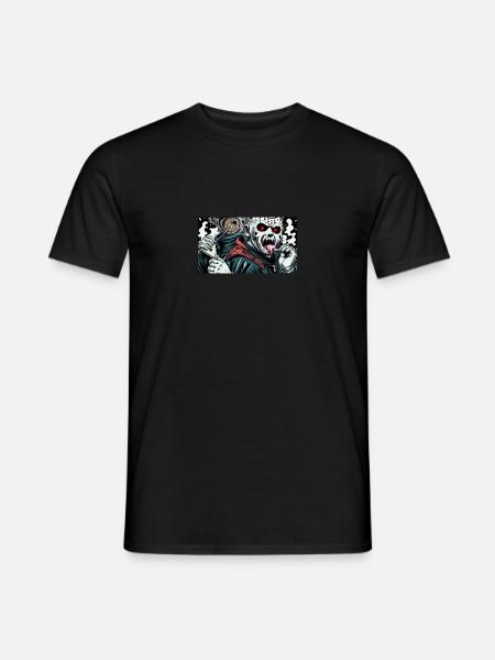 Eiscreme lecken maskierter Psycho - Männer T-Shirt -