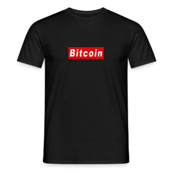 Bitcoin - Men's T-Shirt - black - Front - AI Model Male 178 light (178cm)