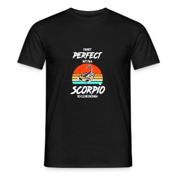 Zodiac sign Scorpio - Men's T-Shirt - black - Front - AI Model Male 178 light (178cm)