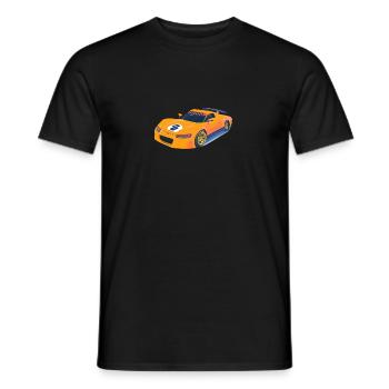 Argent des voitures de course - T-shirt homme - noir - Devant - AI Model Male 178 light (178cm)