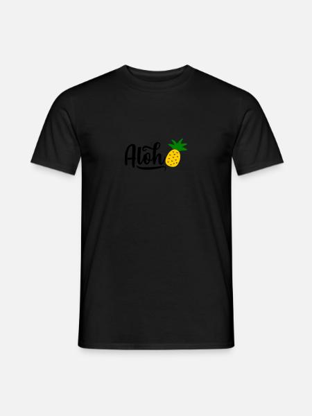 Aloha Pineapple - Men's T-Shirt - black