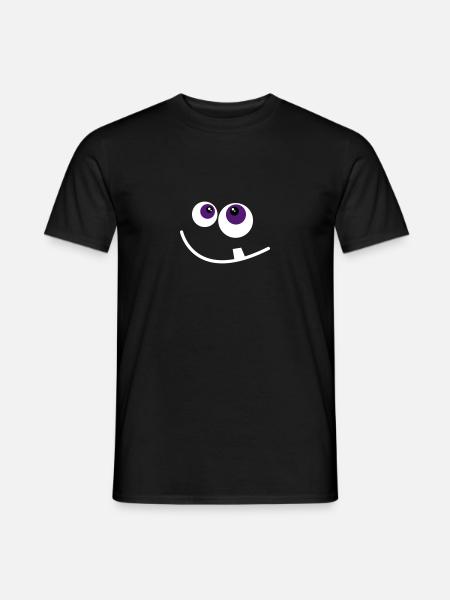cute monster face - Men's T-Shirt - black