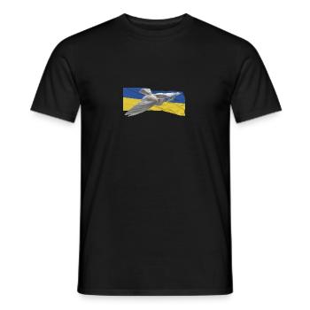 Peace Ukraine - Men's T-Shirt - black - Front - AI Model Male 178 light (178cm)