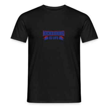 Kickboxing is life - Men's T-Shirt - black - Front - AI Model Male 178 light (178cm)