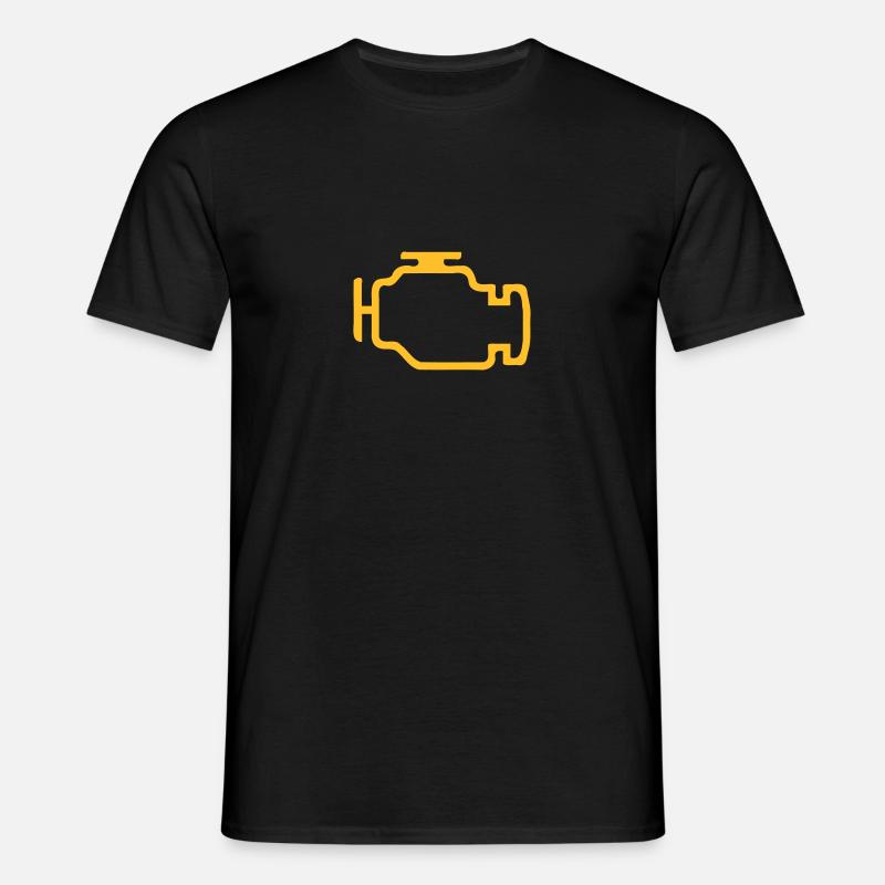 CHECK ENGINE - Männer T-Shirt - Schwarz