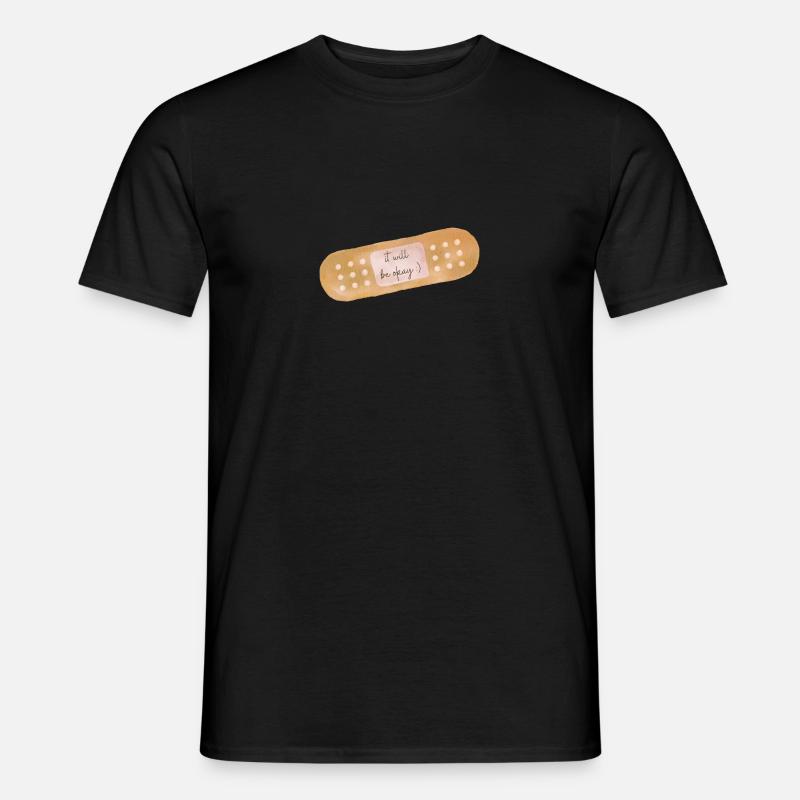 It will be okay :) Plaster - Men’s T-shirt - black