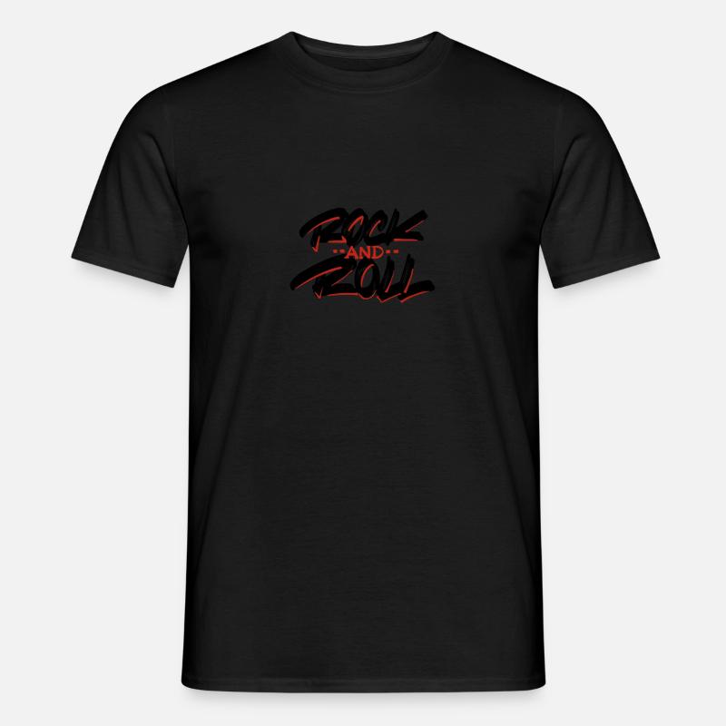 Rock'n'Roll - Männer T-Shirt - Schwarz