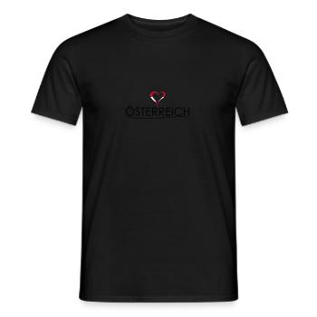 Love - Autriche - T-shirt homme - noir - Devant - AI Model Male 178 light (178cm)