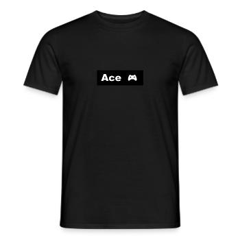 Ace: Das Signet des Überlegenen - Männer T-Shirt - Schwarz - Vorne - AI Model Male 178 light (178cm)
