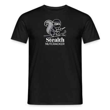 Ninja Squirrel - Men's T-Shirt - black - Front - AI Model Male 178 light (178cm)