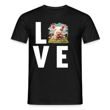 Cochon Cochon - T-shirt homme - noir - Devant - AI Model Male 178 light (178cm)