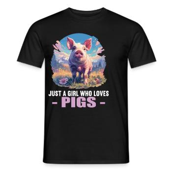 Cochon Cochon - T-shirt homme - noir - Devant - AI Model Male 178 light (178cm)
