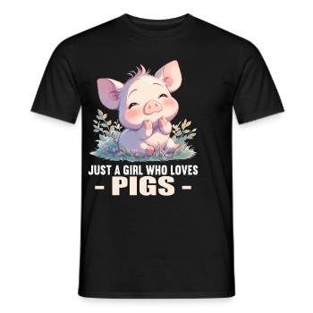 Cochon Cochon - T-shirt homme - noir - Devant - AI Model Male 178 light (178cm)