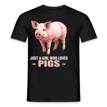 Cochon Cochon - T-shirt homme - noir - Devant - AI Model Male 178 light (178cm)