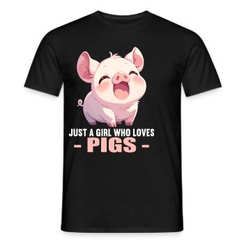 Cochon Cochon - T-shirt homme - noir - Devant - AI Model Male 178 light (178cm)