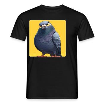 Tauben Taube - Männer T-Shirt - Schwarz - Vorne - AI Model Male 178 light (178cm)