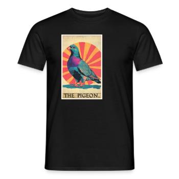 Tauben Taube - Männer T-Shirt - Schwarz - Vorne - AI Model Male 178 light (178cm)