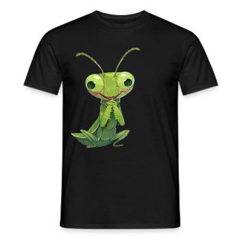 Gottesanbeterinnenen Gottesanbeterin - Männer T-Shirt - Schwarz - Vorne - AI Model Male 178 light (178cm)