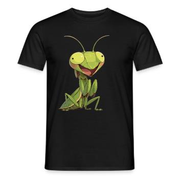 Gottesanbeterinnenen Gottesanbeterin - Männer T-Shirt - Schwarz - Vorne - AI Model Male 178 light (178cm)