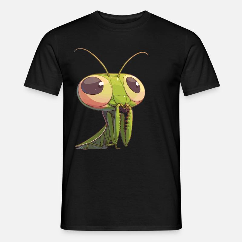 Gottesanbeterinnenen Gottesanbeterin - Männer T-Shirt - Schwarz