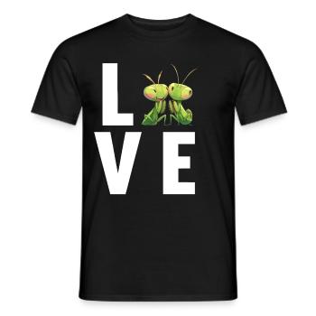 Gottesanbeterinnenen Gottesanbeterin - Männer T-Shirt - Schwarz - Vorne - AI Model Male 178 light (178cm)