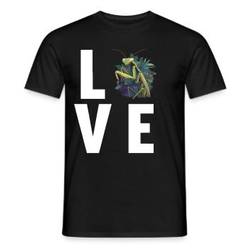 Gottesanbeterinnenen Gottesanbeterin - Männer T-Shirt - Schwarz - Vorne - AI Model Male 178 light (178cm)